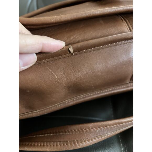 COACH Metropolitan Messenger Bag Brown Leather Authentic Turnlock VTG 5180 - Picture 4 of 10